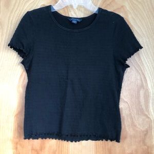 AE Ribbed Lettuce-Edge T-Shirt